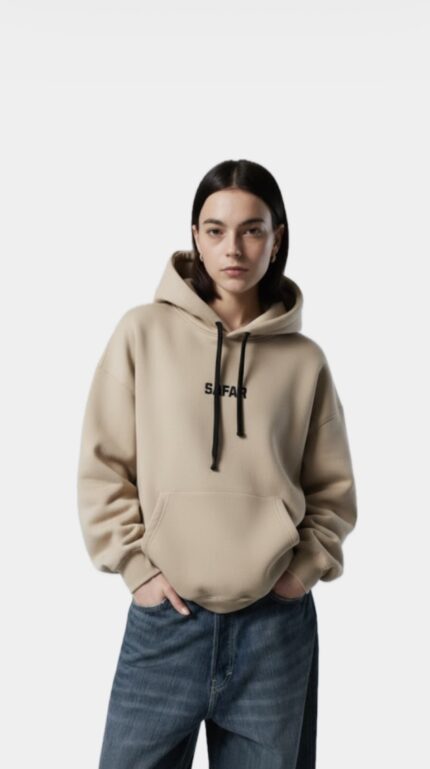 The Sandstone Beige Hoodies